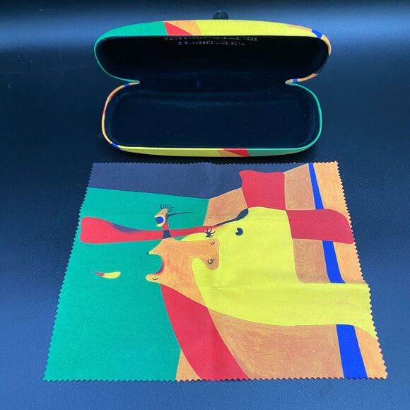 Joan Miró Eyeglass Case & Cloth Abstract Art Design - Picture 8 of 10